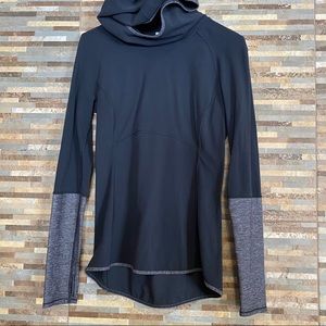 Lululemon Nylon Hoodie Size 8 Long Sleeve Black